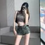 Quần Short Denim Nữ Mỏng Retro Cao Cấp Co Giãn Ôm Phù Hợp Với Hông Quần Nóng