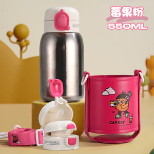Cốc giữ nhiệt titan nguyên chất 99% 00616 / Cốc titan 550ml + Giá đỡ cốc / Bảo quản lạnh cách nhiệt hơn 6 giờ / Thiết kế nắp đôi uống nước đôi / Phong cách dây đeo trẻ em / Cốc quà tặng cặp đôi / Giá trị cao