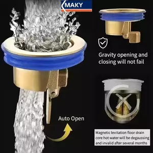 MAKY Chất Lượng Cao Tầng Thoát Nước Lõi Sàn Tắm Thoát Nước Chặn Chống Côn Trùng Khử Mùi Nhà Vệ Sinh Nhà Bếp Phòng Tắm ToiletSewer VN