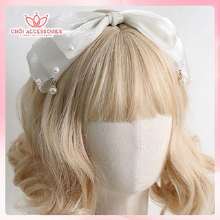 Bờm Tóc Voan 3 Tầng Lolita Chồi accessories Phong Cách Tiểu Thư Cho Bạn Nữ L033