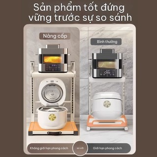 Giá để lò vi sóng kéo lò kéo bếp điều chỉnh giá để dụng cụ nhà bếp giá để gia vị trên bàn