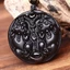 Mặt dây chuyền Obsidian Pixiu phong cách dân tộc cổ điển