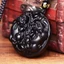 Mặt dây chuyền Obsidian Pixiu phong cách dân tộc cổ điển