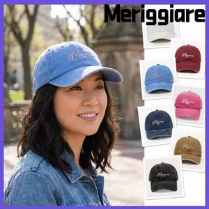 Mũ trái tim MERIGGIARE Mama, Mũ bóng chày có thể điều chỉnh bằng Cotton, Mũ bóng chày thoáng khí thời trang cổ điển