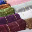 Khăn choàng sọc PYCOU Sequins, Khăn choàng màu trơn cho nữ, Phụ kiện hàng ngày Khăn lụa dự tiệc