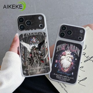 Ốp Điện Thoại Gothic Demon Church Cho Redmi Note 15 14 13 12 12S Turbo 11 SE 11S 11T 10 9 Pro Max Lite 10S 9S 8 Pro Plus 5G 4G Vỏ Da PU Vỏ Mềm Hình Trái Tim Hoa Mát