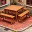 MJnmc 5 Chiếc Montessori Thu Nhỏ Giả Bàn Ghế Dài Mô Hình 1: 12 / 1: 18 Nhà Búp Bê Nội Thất Phụ Kiện Cho Bé Gái Quà Tặng Mới