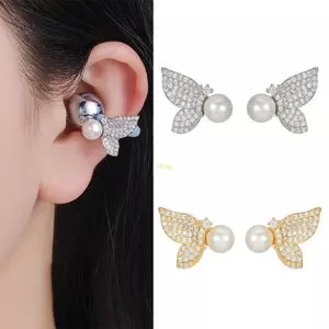 Btsg Phong Cách Zircon Đá Tai Móc Trang Trí Cho Tai Nghe FreeClip 1 2 Tai Nghe Kẹp Tai