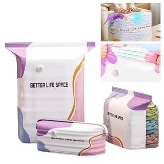 Túi Bảo Quản Chân Không CHEESELY, Không Bơm Túi Nén Cói Dung Tích Lớn, Báo Chí Tiết Kiệm Không Gian & Cói Quần Áo Chống Bụi Túi Cói Phụ Kiện Du Lịch