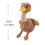 Búp bê nhồi bông QEARY Ostrich, Thiết kế sáng tạo Đồ chơi nhồi bông đà điểu mềm mại, Đồ chơi trang trí bàn làm việc 25cm ngộ nghĩnh Phong cách mô phỏng Ba lô búp bê động vật hoang dã treo