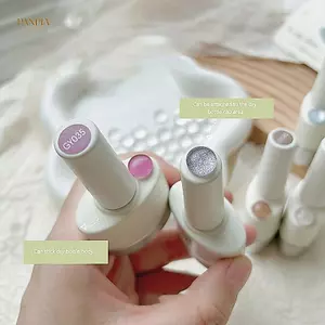 PNPIA- 40 Chiếc Thẻ Màu Thủy Tinh Đầu Trong Suốt Vòng Hiển Thị Gel Ba Lan Thiết Kế Móng Tay Bảng Màu Đầu Thẻ Phong Cách Hàn Quốc Dụng Cụ Làm Móng Tay