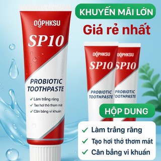 Kem đánh răng SP10 làm trắng răng vượt trội, làm sạch mạnh mẽ loại bỏ vết ố vàng bảo vệ men răng vượt trội