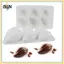 Khuôn Mousse Silicon Linh Hoạt B & N Với 6 Khoang Ca Cao Cho Bánh Pudding Bánh Ngọt Pháp Làm Món Tráng Miệng Tại Nhà.