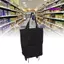 Túi mua sắm có bánh xe SAMO, Giỏ mua sắm có thể gập lại màu đen nhẹ, dành cho SuperMarket Dung tích lớn Vòng bi mạnh Màu xanh lá cây Xe đẩy mua sắm di động mua sắm