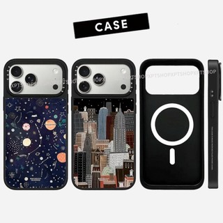 Ốp điện thoại cứng gương hành tinh đầy màu sắc từ tính cho iPhone 17 Pro Max 17 Air 16 Plus 15 14 13 12 11 Vỏ chống sốc