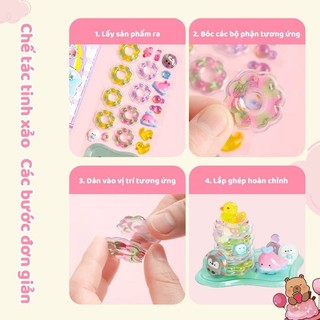 Sticker 3d Nổi Xếp Chồng Hoạt Hình Dễ Thương Trang Trí Đồ Chơi Trẻ Em Từ 3 Tuổi