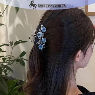 Onetimingfine Thời Trang Cô Gái Ngọt Ngào Thẻ Tóc Phụ Kiện Tóc Nữ Mới Hoa Camellia Lấy Kẹp Retro Đuôi Ngựa Bím Cua Kim Loại Lấy Kẹp VN