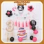 Set bóng Kuromi - My Melody xinh xắn trang trí sinh nhật kèm số tuổi cho bé