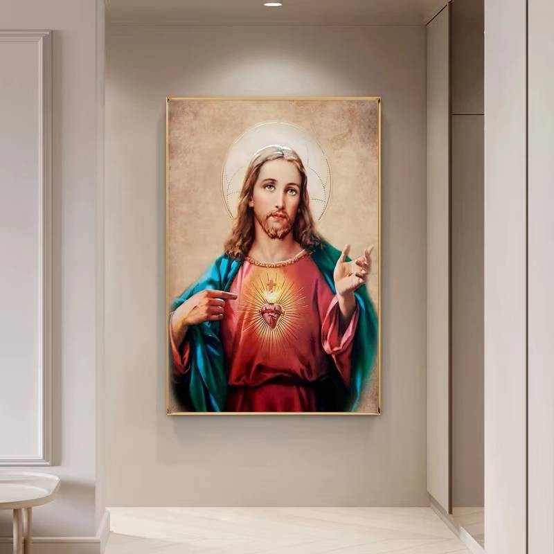 Cổ Điển Kitô Giáo Chúa Giêsu Kitô Thần Canvas Tranh Tôn Giáo Áp Phích In Hình Nghệ Thuật Treo Tường Hình Ảnh Nhà Thờ Gallelry Trang Trí