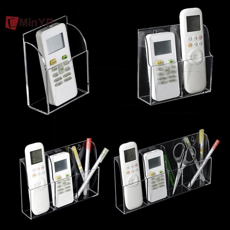 CMinYP Acrylic TV Điều Hòa Điều Khiển Từ Xa Giá Đỡ 1 / 4 Ốp Lưng Treo Tường Hộp Bảo Quản Cho Gia Đình Vinh Quang