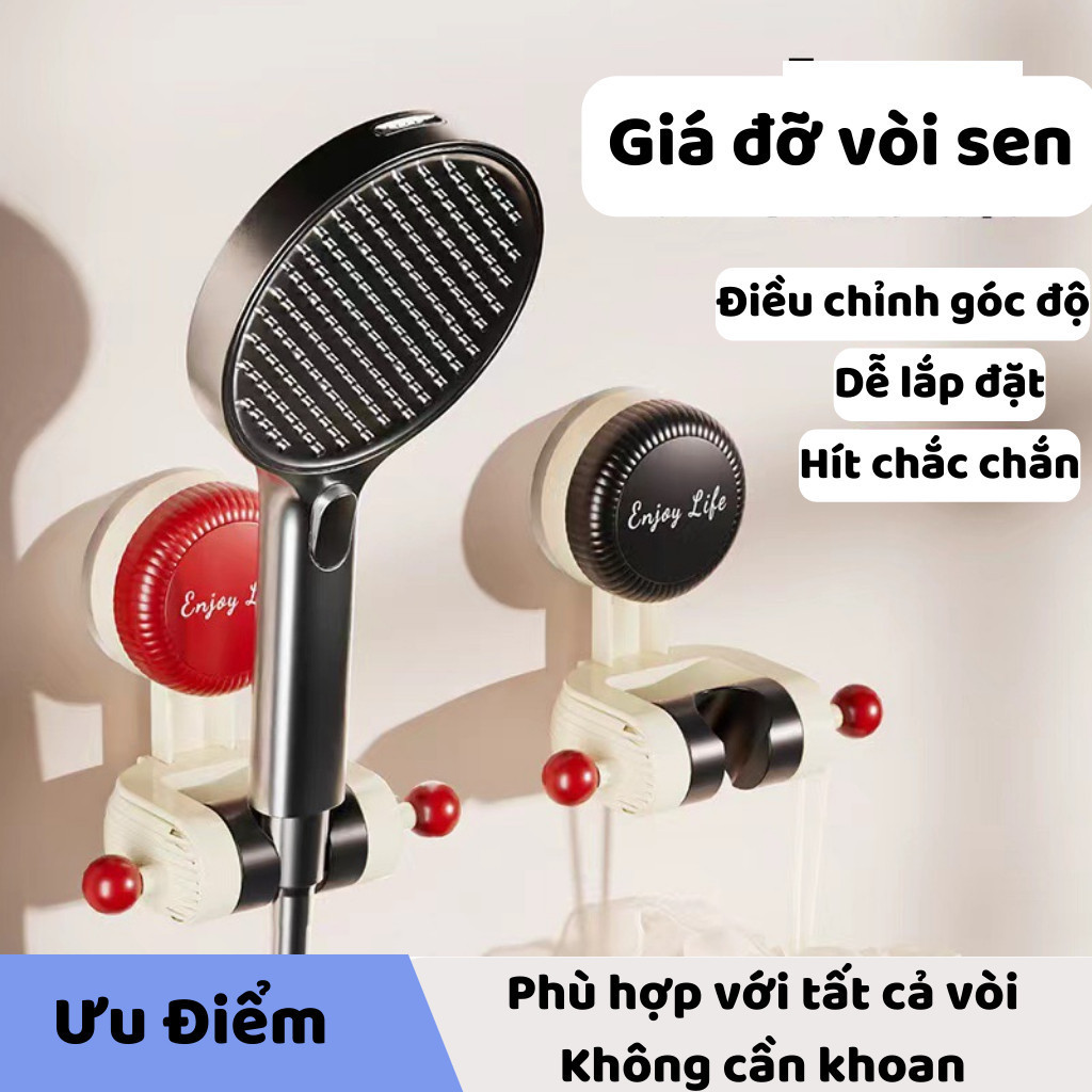 Giá đỡ đầu vòi hoa sen có thể di chuyển với cốc hút, giá đỡ vòi hoa sen tại nhà,chân đế điều chỉnh