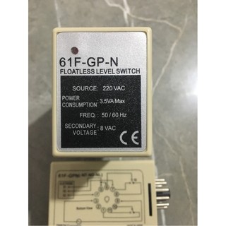 Rơle mực nước điều khiển cấp độ chất lỏng hoàn toàn mới 61F-GP-N 220VAC 110VAC với bảo hành chất lượng cơ bản trong một năm