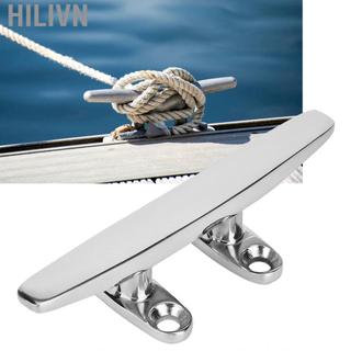 Hilivn Phụ kiện dây thừng hàng hải bằng thép không gỉ có đế gương được đánh bóng (4 inch)