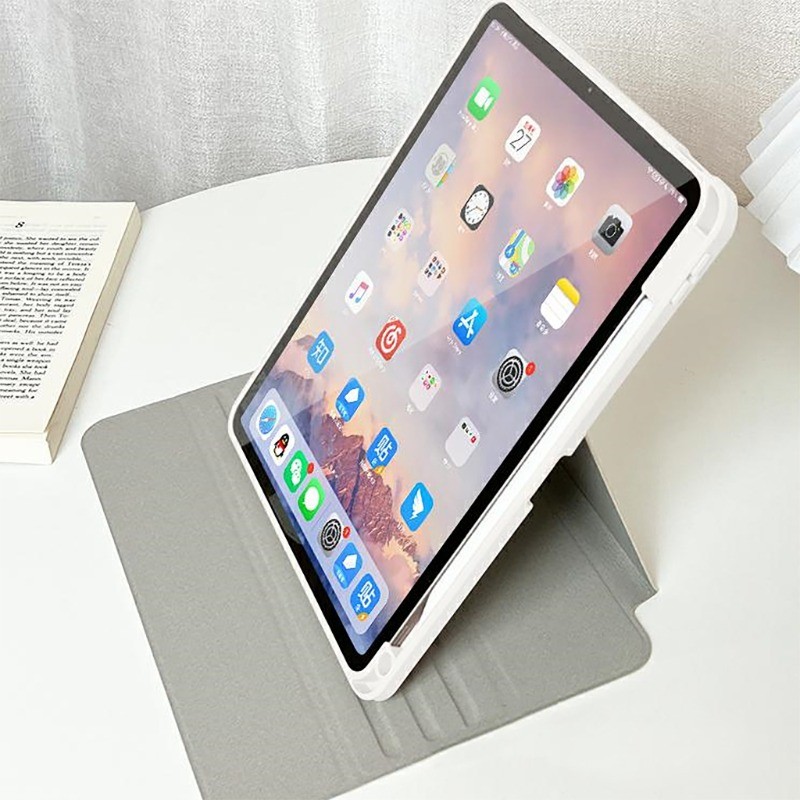 Bảo vệ cho ốp lưng ipad thế hệ thứ 10 pro 12.9 air 13 inch Air2 air 11 M2 Air6 M3 Air7 Mini4 / 5 / 6 M4 2024 pro11 Gen5 / 6 Air4 / air5 2025 A16 gen11th Gen7 Gen8 Gen9 360 độ