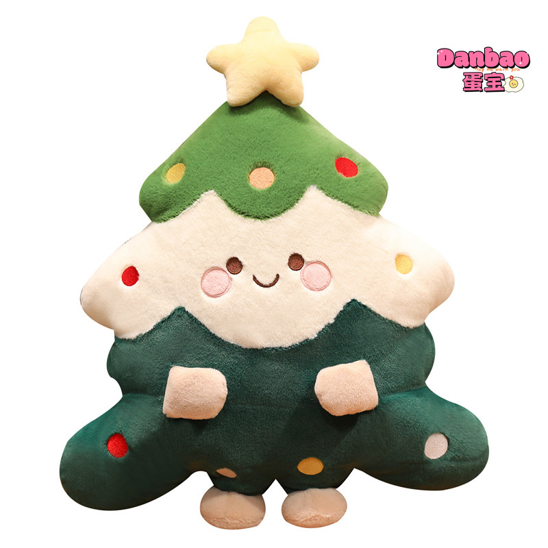 ((DANBAO) Cây thông Noel vui vẻ Đồ chơi sang trọng cho bé Búp bê cây thông Noel dễ thương Đồ trang trí Giáng sinh Chất liệu mềm Quà tặng cho bạn bè Quà tặng Giáng sinh Đồ chơi DANBAO