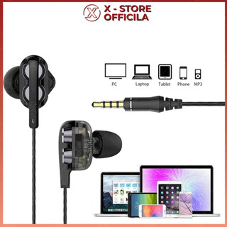Tai nghe có dây chống ồn, jack cắm 3.5mm, có mic đàm thoại, nghe nhạc, chơi game, học online - TNLK