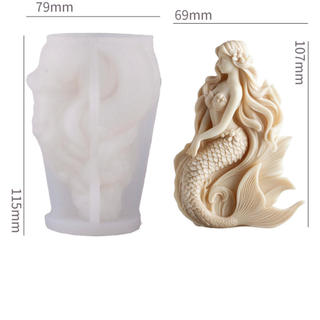 Khuôn Silicon 3d Chủ Đề Đại Dương Màu Trắng Tự Làm Nến Khuôn Silicon Sáng Tạo Để Làm Quà Tặng Làm Nến Làm Trang Trí Nhà