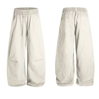 Quần nỉ nam dáng rộng phong cách Mỹ Retro, phù hợp Unisex