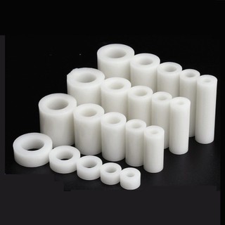 Cột cách ly ABS màu trắng, cột cách nhiệt, xi lanh nhựa, cột rỗng qua cột, cột đệm hỗ trợ, cột nâng, vỏ nylon M5 / M6 / M8 【 JYD-ZZ-Z】