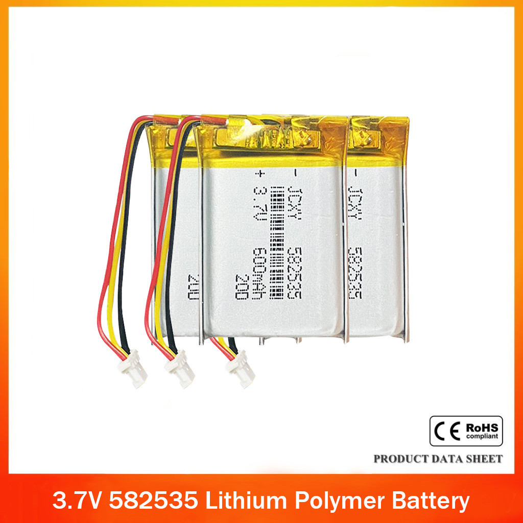 3.7V 600mAh Pin Lithium Polymer 582535 602535 sạc lại | Shopee Việt Nam