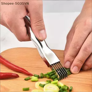 {AKIN} Máy cắt lát vỏ sò bằng thép không gỉ Máy cắt lát hành tây đa năng để chuẩn bị thức ăn nhanh tại nhà bếp {a}