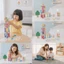 Đồ chơi xếp chồng số Giáo dục Khối số bằng gỗ Khối đếm được sơn đầy màu sắc cho trẻ mẫu giáo, gia đình, mẫu giáo