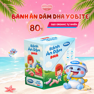 Hộp Bánh Ăn Dặm DHA Yobite 35Gr (5 Túi) Gạo Organic An Toàn, Tan Nhanh-Ăn Dặm Bé 6M+
