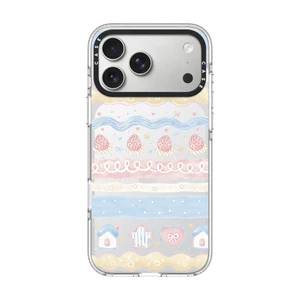 Ốp điện thoại cứng trong suốt dâu tây từ tính cho iPhone 17 Pro Max 16 15 14 13 17Air 16Plus Vỏ bảo vệ chống sốc