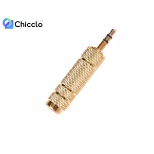 Bộ chuyển đổi âm thanh micro âm thanh nổi 3,5mm Nam sang 6,5mm Nữ Ja Plug Đẹp