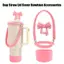 Bộ Phụ Kiện Tumbler Không Chứa BPA Có Dây Đeo Tay Nắp Ống Hút Nơ Phù Hợp Với Ống Hút 10 Mm Dùng Cho Thể Thao Ngoài Trời Sử Dụng Hàng Ngày [VN]