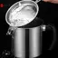 Nồi dầu bằng thép không gỉ bền có bộ lọc tích hợp - Thiết kế dễ đảo ngược, nhà bếp và nhà hàng tiện lợi chống rò rỉ và tiện lợi VN