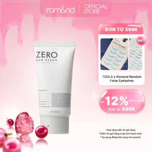 Kem chống nắng kiêm kem lót bảo vệ da Hàn Quốc Romand Zero Sun Clean SPF50+PA++++ 50g