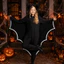 DONOVANQQ Dạ Quang Bat Body, Áo Đa Năng Dơi Reaper Áo, Punk Cosplay Trang Phục Hộp Đêm Thanh Đầm Đạo Cụ Halloween Trẻ Em Cape Carnival
