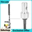 Belleshopp Bộ chuyển đổi máy khoan đất - Đầu chuyển đổi máy khoan điện sang mặt đất cho công cụ kết nối Chuôi tròn 2 khe hố