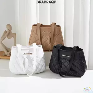 Túi đeo chéo BRARAA, Túi đeo vai dung tích lớn đa chức năng, Túi Tote da PU bền bỉ dành cho nữ
