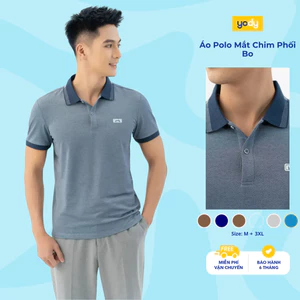 Áo POLO nam thương hiệu YODY dáng suông co giãn mềm mịn thoáng mát khi mặc APM3299 - NGVC