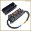 Hộp cầu chì và rơle 12V, Khe cắm 6 chân 11 chiều 4 chân, Khối rơle cầu chì, Bộ bảng điều khiển rơle khối cầu chì đa năng cho ô tô ô tô