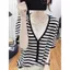 Mùa hè Plus size Ice Silk Cổ chữ V giả hai mảnh dệt kim ngắn tay kích thước lớn che phủ chất béo Giảm tuổi thon gọn hơn Áo thun phù hợp thoáng khí dành cho nữ