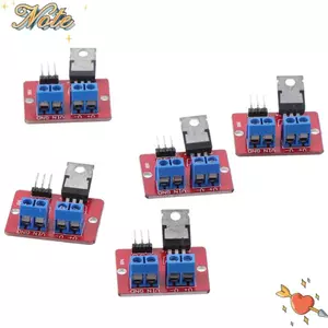 NOTE1 5 Mô-đun trình điều khiển, IRF520 MOSFET đỏ, mô-đun trình điều khiển rêu Nút Ổ đĩa cho Arduino MCU ARM Arduino