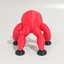 PS1 Móng Vuốt Biển Thực Tử Quái Vật Nhân Vật Hành Động 3D In Đỏ Biển Sâu Abyss Sinh Vật Mô Hình Đồ Chơi SP1
